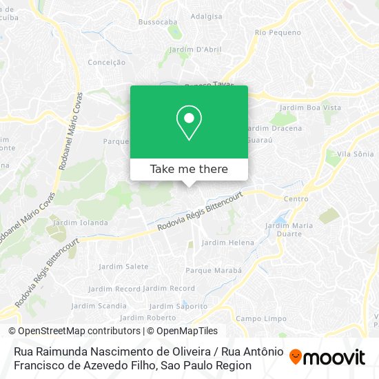 Rua Raimunda Nascimento de Oliveira / Rua Antônio Francisco de Azevedo Filho map