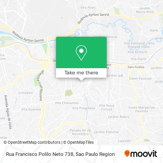 Mapa Rua Francisco Polilo Neto  738