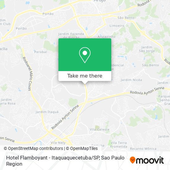 Hotel Flamboyant - Itaquaquecetuba / SP map