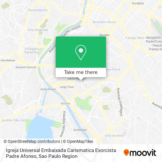 Mapa Igreja Universal Embaixada Carismatica Exorcista Padre Afonso