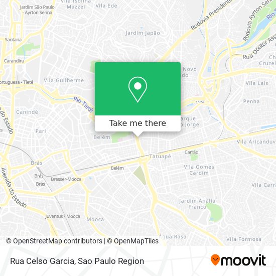 Rua Celso Garcia map