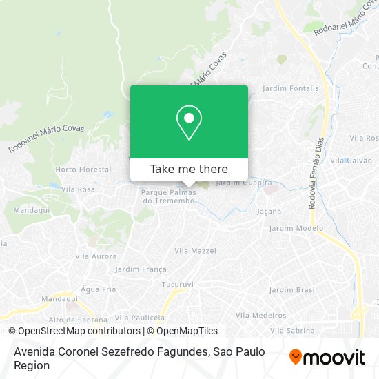 Avenida Coronel Sezefredo Fagundes map