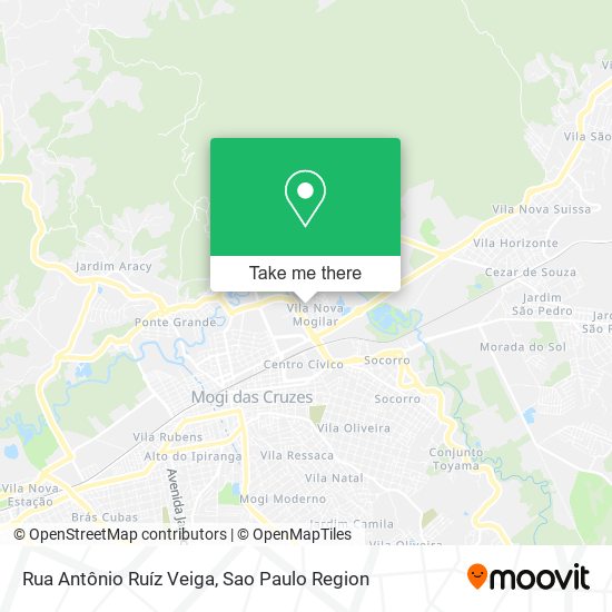 Mapa Rua Antônio Ruíz Veiga