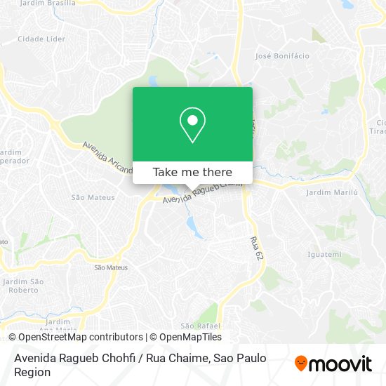 Mapa Avenida Ragueb Chohfi / Rua Chaime