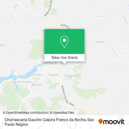 Churrascaria Gaucho Caipira Franco da Rocha map