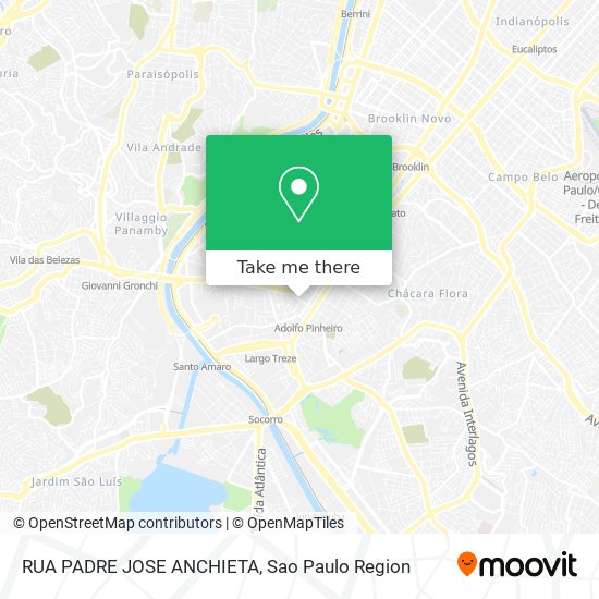 Mapa RUA PADRE JOSE ANCHIETA