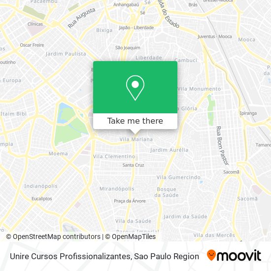 Mapa Unire Cursos Profissionalizantes