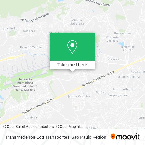 Mapa Transmedeiros-Log Transportes