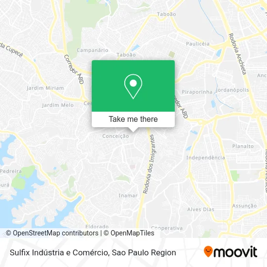 Sulfix Indústria e Comércio map