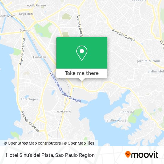 Mapa Hotel Sinu's del Plata