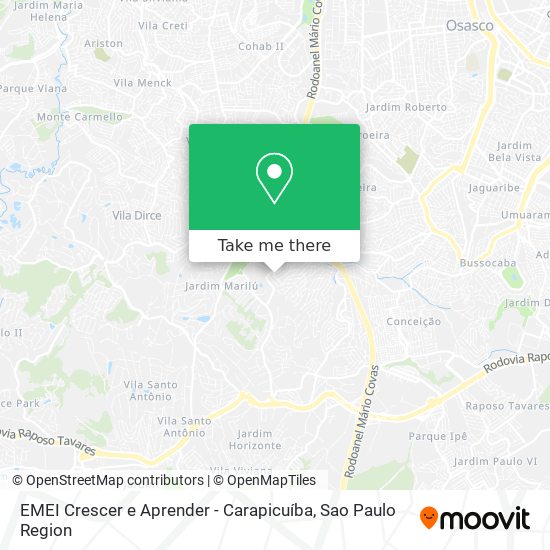EMEI Crescer e Aprender - Carapicuíba map