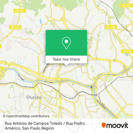 Rua Antônio de Campos Toledo / Rua Pedro Américo map