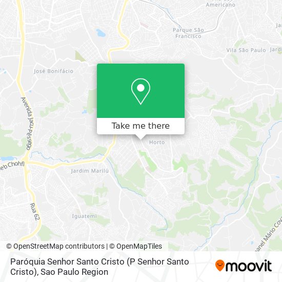 Mapa Paróquia Senhor Santo Cristo