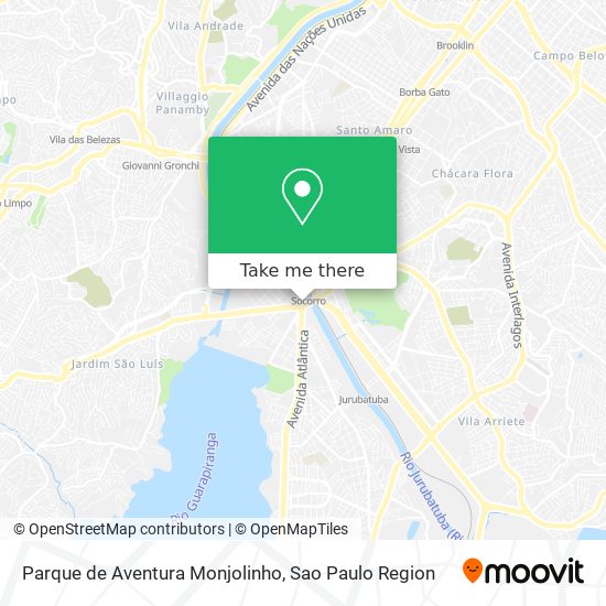 Parque de Aventura Monjolinho map