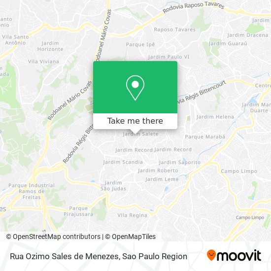 Rua Ozimo Sales de Menezes map