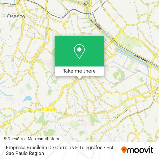 Mapa Empresa Brasileira De Correios E Telégrafos - Ect.