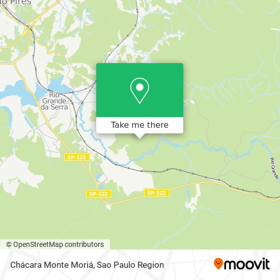 Mapa Chácara Monte Moriá