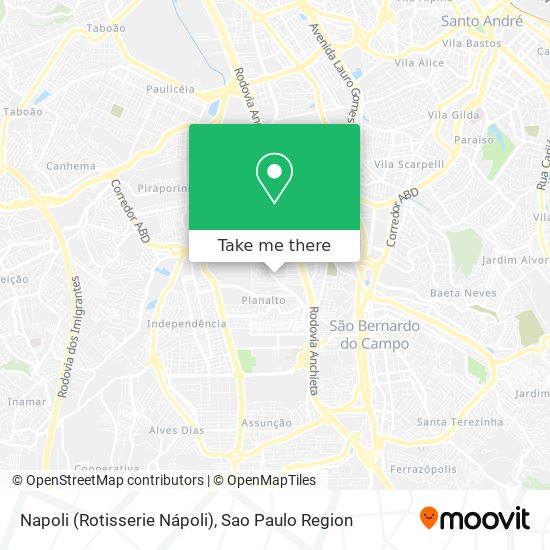 Mapa Napoli (Rotisserie Nápoli)