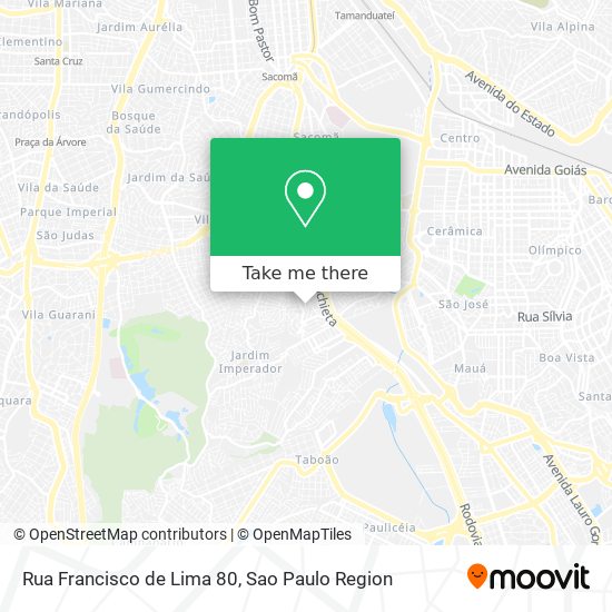 Mapa Rua Francisco de Lima  80
