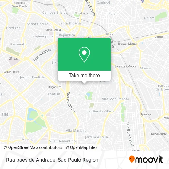 Rua paes de Andrade map