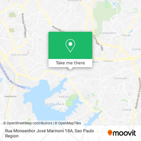 Rua Monsenhor José Marinoni 18A map