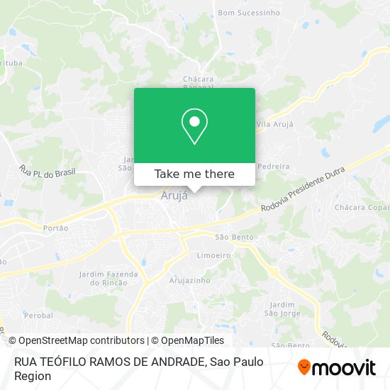 Mapa RUA TEÓFILO RAMOS DE ANDRADE