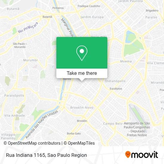 Rua Indiana  1165 map