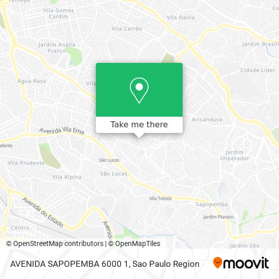 AVENIDA SAPOPEMBA   6000 1 map