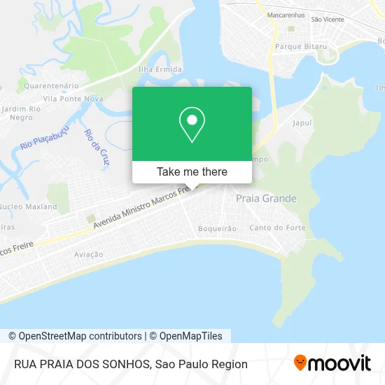 RUA PRAIA DOS SONHOS map