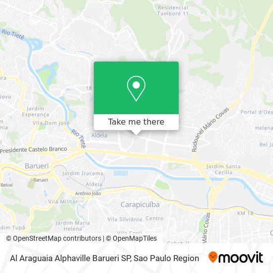 Al Araguaia  Alphaville Barueri SP map