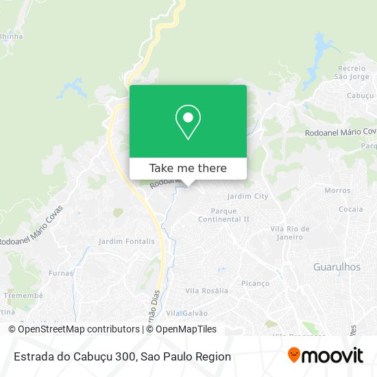 Estrada do Cabuçu 300 map