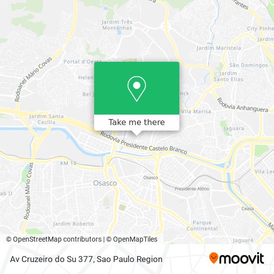 Mapa Av  Cruzeiro do Su 377