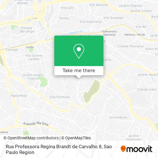 Rua Professora Regina Brandt de Carvalho 8 map