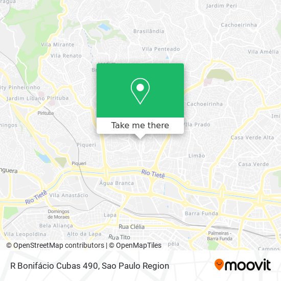 R Bonifácio Cubas 490 map