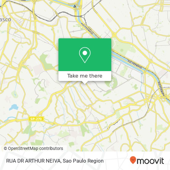 RUA DR ARTHUR NEIVA map