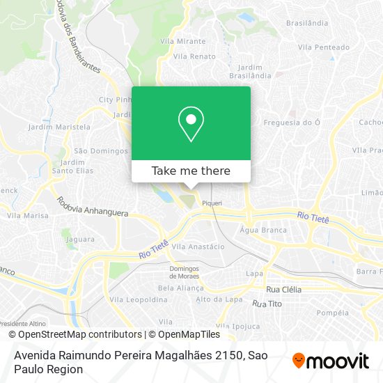 Avenida Raimundo Pereira Magalhães  2150 map