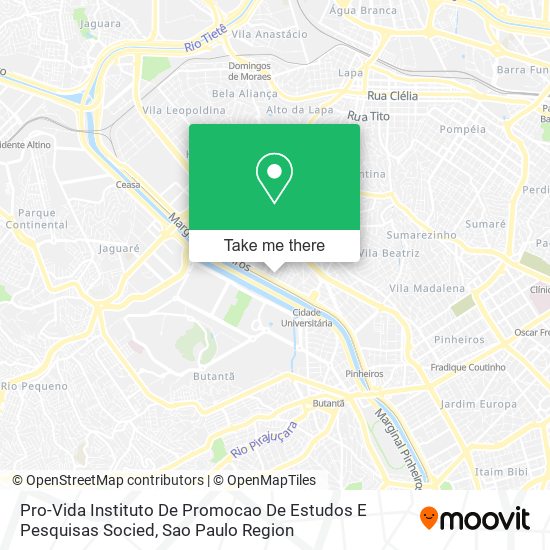 Pro-Vida Instituto De Promocao De Estudos E Pesquisas Socied map