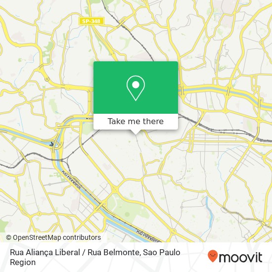 Mapa Rua Aliança Liberal / Rua Belmonte