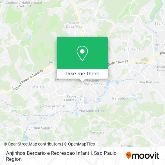 Anjinhos Bercario e Recreacao Infantil map