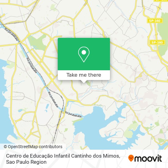 Mapa Centro de Educação Infantil Cantinho dos Mimos