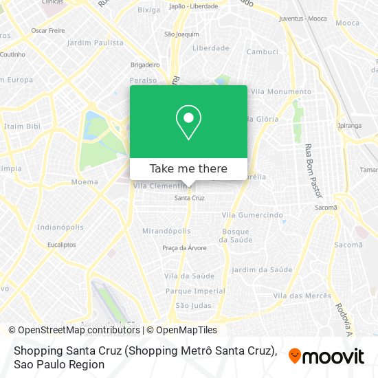 Mapa Shopping Santa Cruz