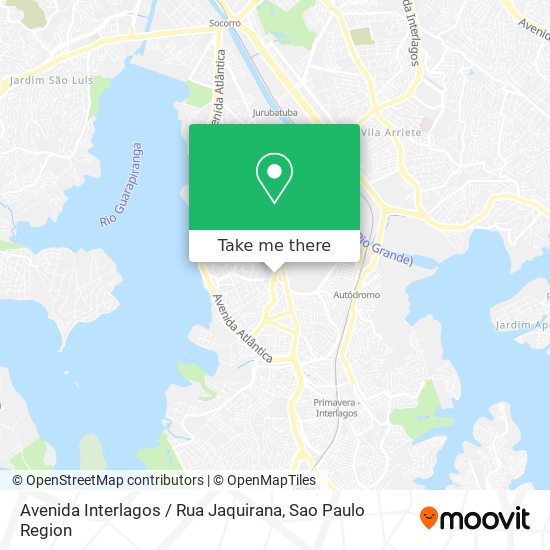 Mapa Avenida Interlagos / Rua Jaquirana