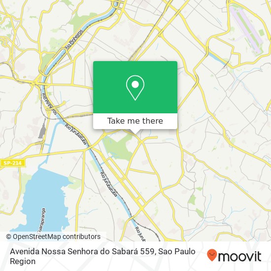Mapa Avenida Nossa Senhora do Sabará 559