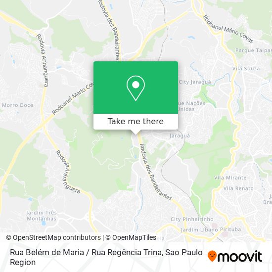 Mapa Rua Belém de Maria / Rua Regência Trina