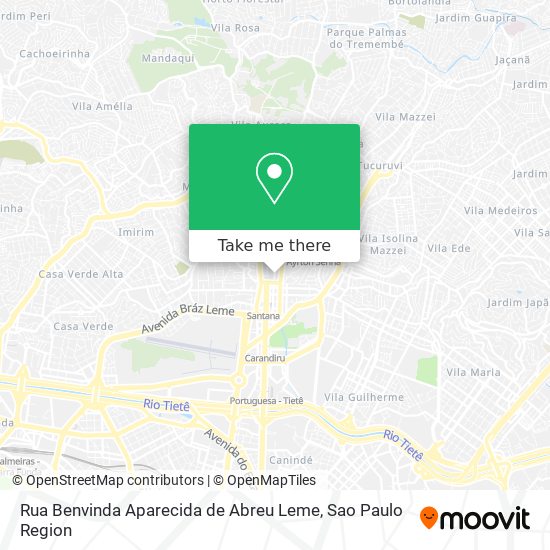 Rua Benvinda Aparecida de Abreu Leme map