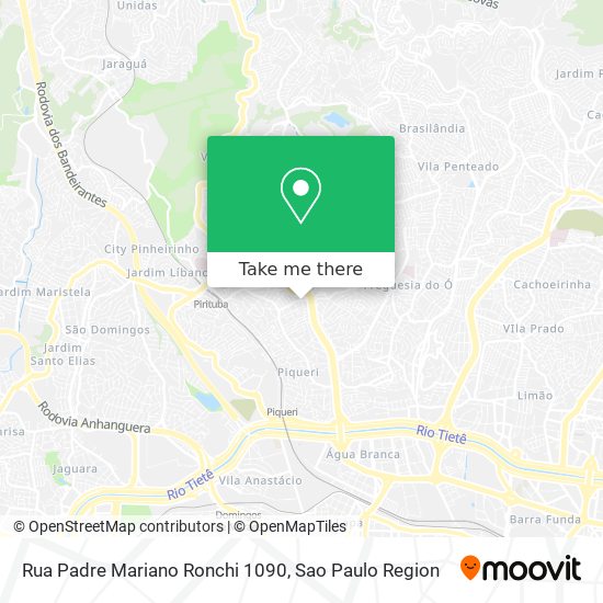 Rua Padre Mariano Ronchi 1090 map