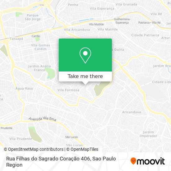 Mapa Rua Filhas do Sagrado Coração 406