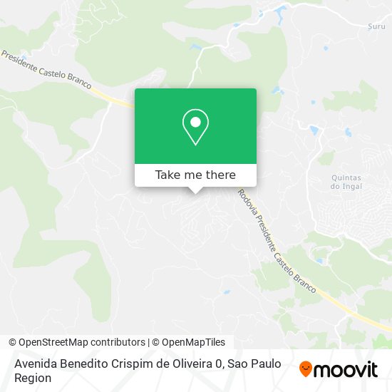 Avenida Benedito Crispim de Oliveira 0 map