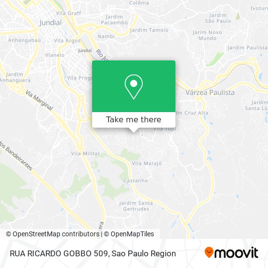 Mapa RUA RICARDO GOBBO 509