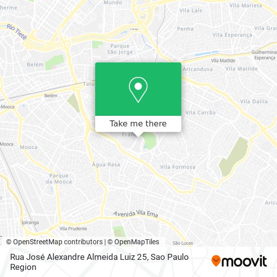 Rua José Alexandre Almeida Luiz 25 map